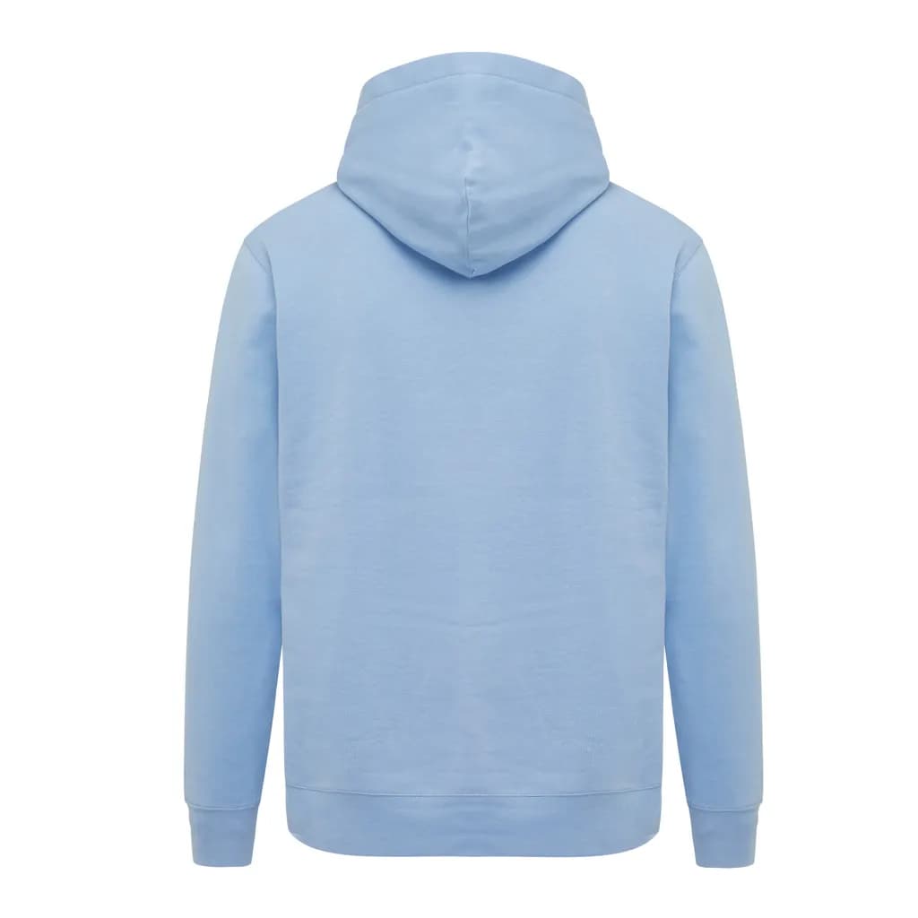 IQONIQ Yengo Hoodie mit Seitentaschen aus rec. Baumwolle - sky blue