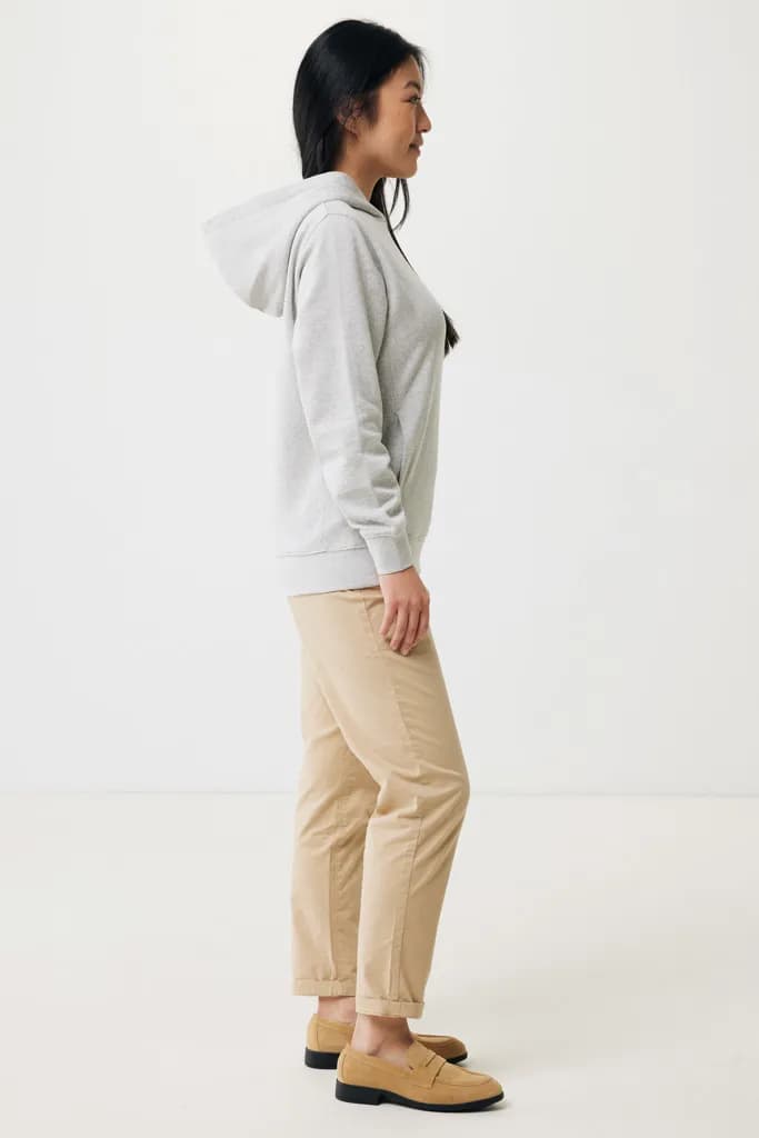 IQONIQ Yengo Hoodie mit Seitentaschen aus rec. Baumwolle - light heather grey