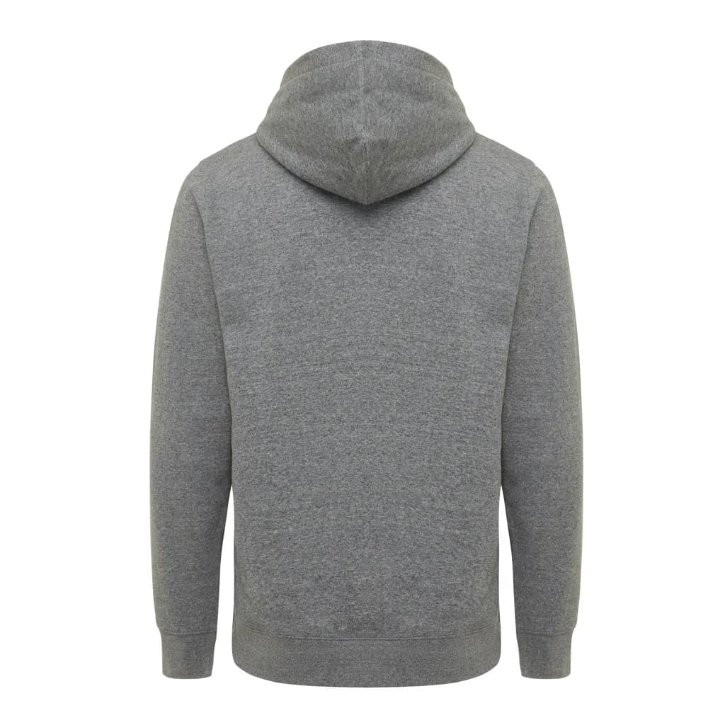 IQONIQ Yengo Hoodie mit Seitentaschen aus rec. Baumwolle - light heather anthracite