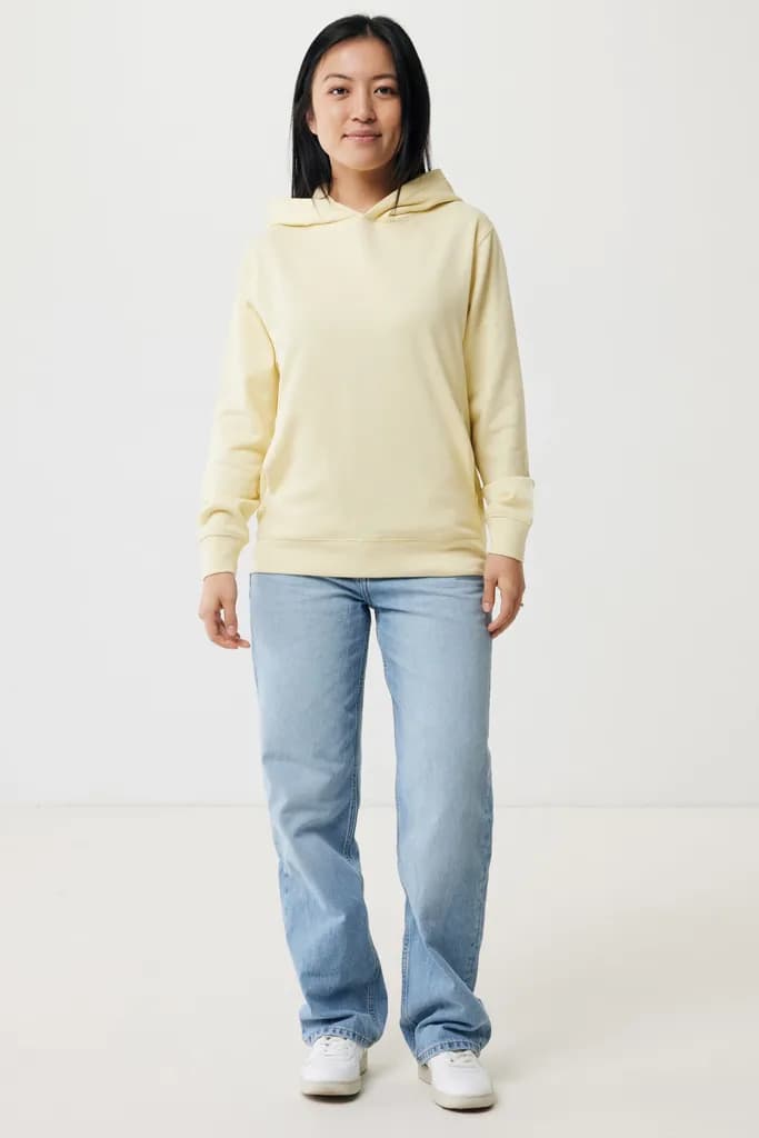 IQONIQ Yengo Hoodie mit Seitentaschen aus rec. Baumwolle - cream yellow