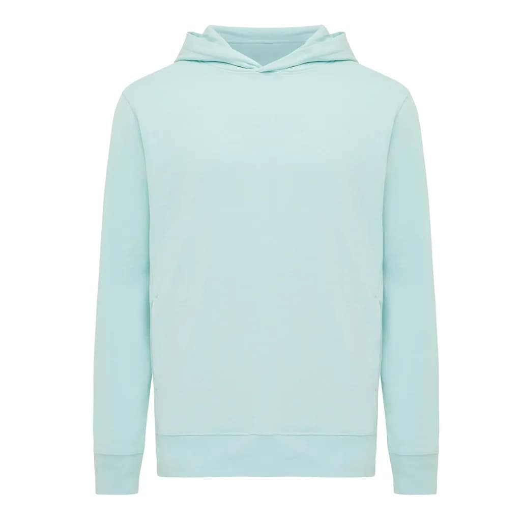 IQONIQ Yengo Hoodie mit Seitentaschen aus rec. Baumwolle - crushed mint