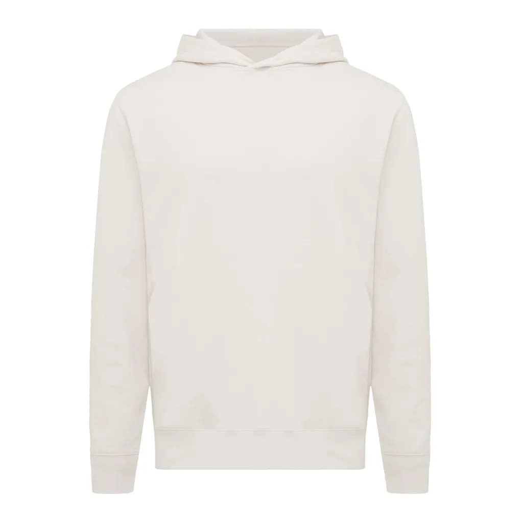 IQONIQ Yengo Hoodie mit Seitentaschen aus rec. Baumwolle - ivory white