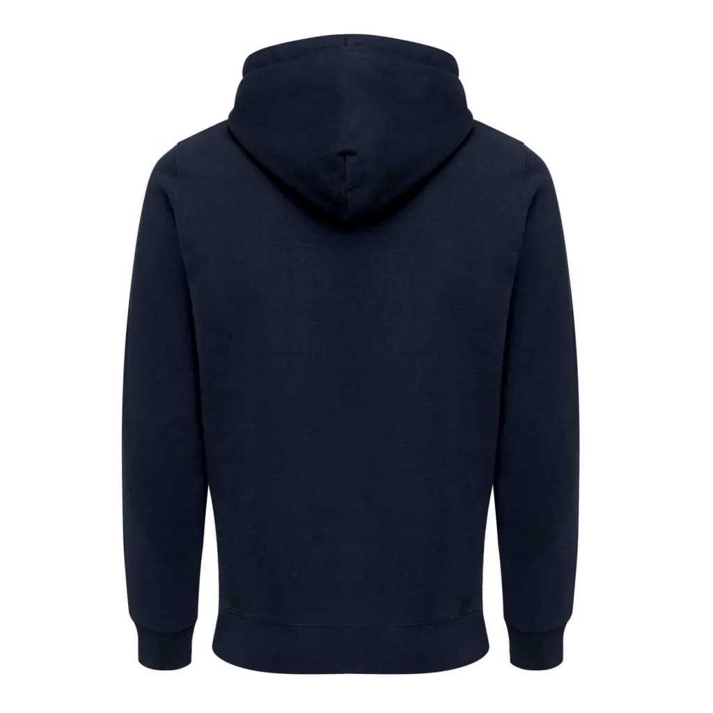 IQONIQ Abisko Zip-Kapuzenpullover aus recycelter Baumwolle - navy blau