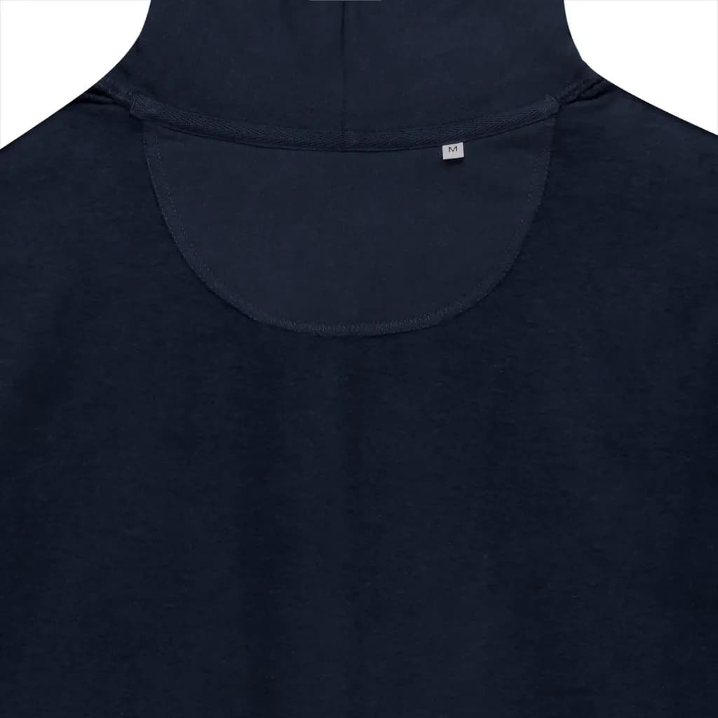 IQONIQ Abisko Zip-Kapuzenpullover aus recycelter Baumwolle - navy blau