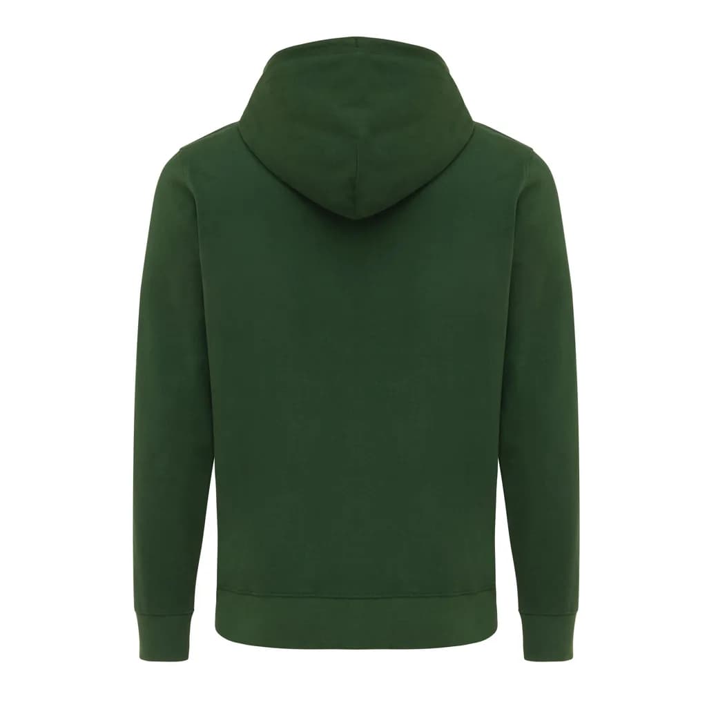 IQONIQ Abisko Zip-Kapuzenpullover aus recycelter Baumwolle - forest green