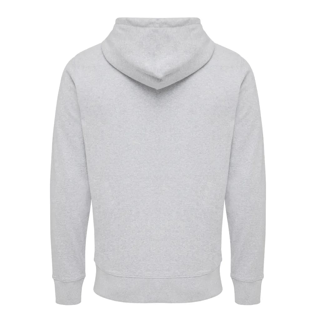 IQONIQ Abisko Zip-Kapuzenpullover aus recycelter Baumwolle - heather grey