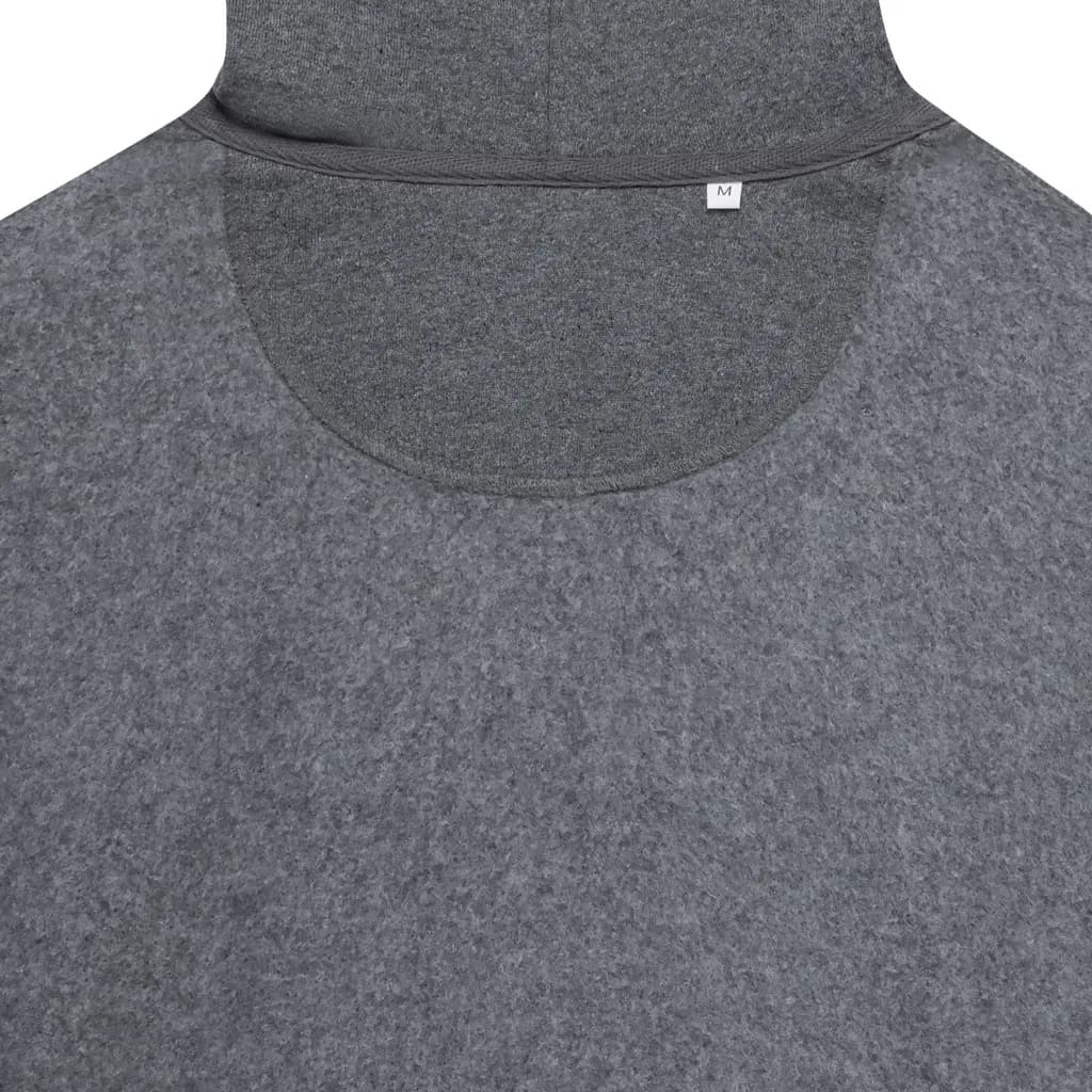 IQONIQ Abisko Zip-Kapuzenpullover aus recycelter Baumwolle - heather anthracite