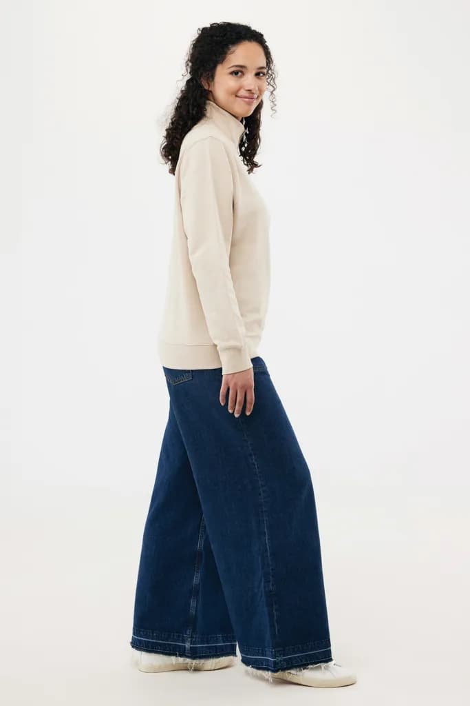 IQONIQ Elgon Quarter-Zip-Sweater aus rec. Baumwolle - desert