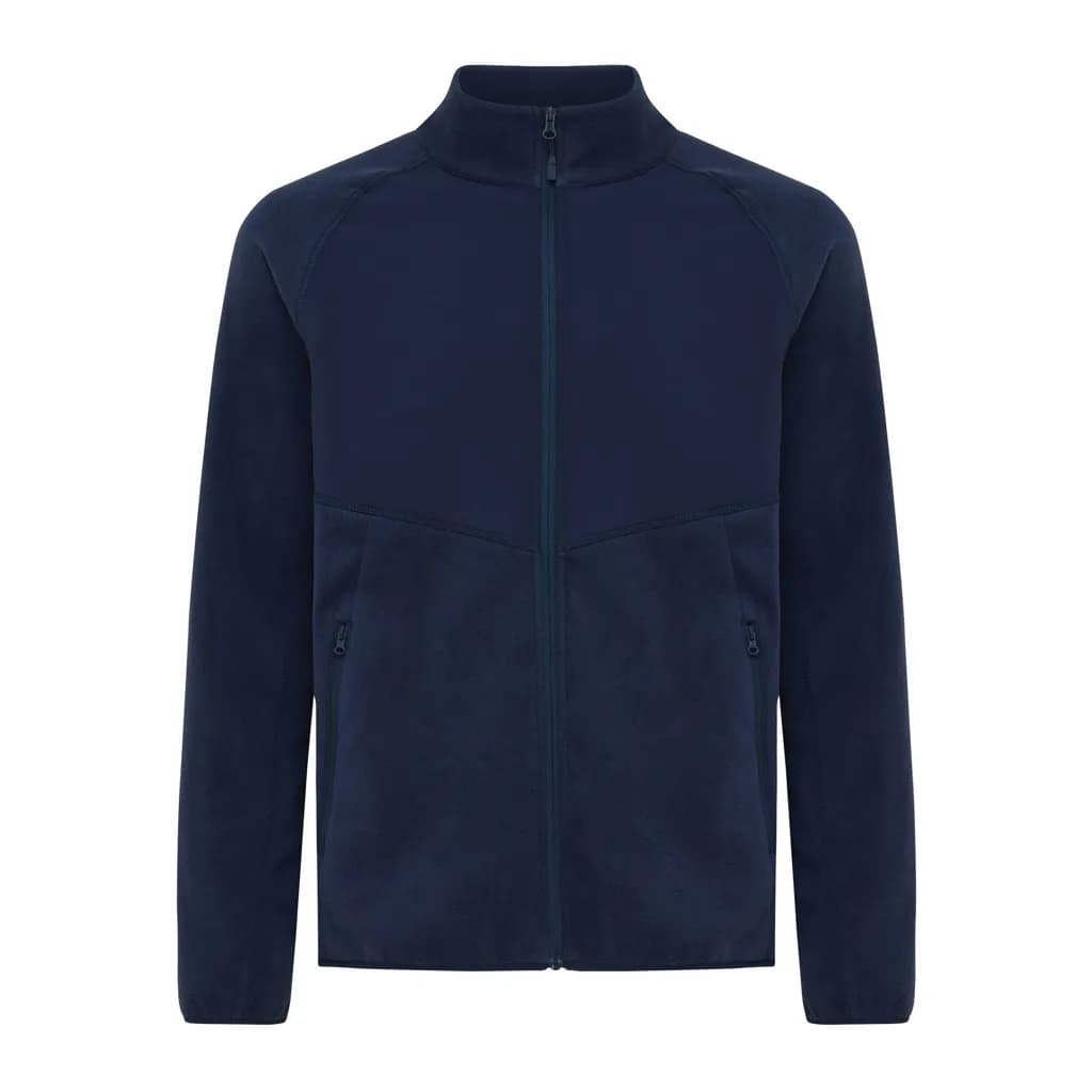IQONIQ Talung Mikrofleece Jacke aus recyceltem Polyester - navy blau