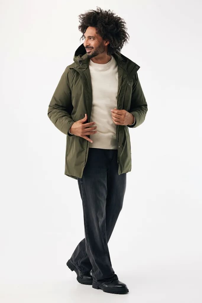 IQONIQ Thelon Parka aus recyceltem Polyester - khaki