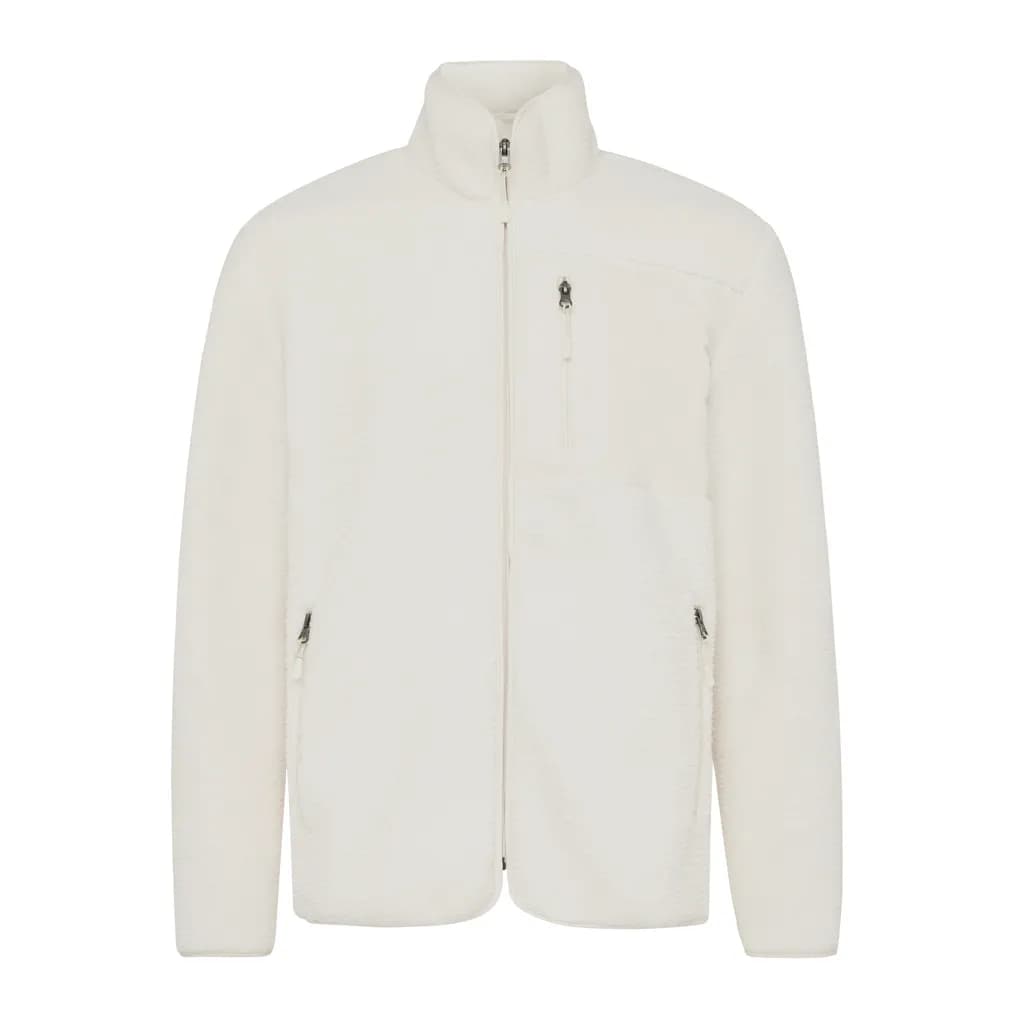 IQONIQ Diran Fleecejacke aus recyceltem Polyesterflor - neutral