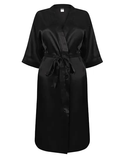 Ladies´ Satin Robe - Black