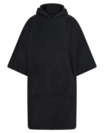 Adults´ Towelling Poncho - Black