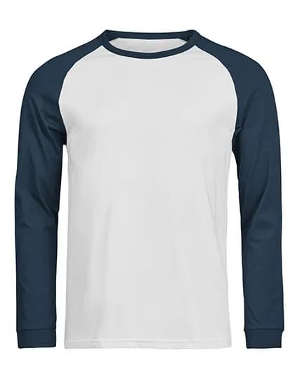 UNLABELED Baseball Tee - White/Ink Blue