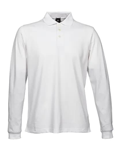 Men´s Luxury Stretch Long Sleeve Polo - White