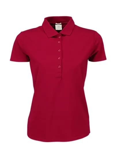 Women´s Luxury Stretch Polo - Deep Red