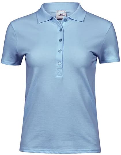 Women´s Luxury Stretch Polo - Light Blue