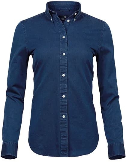 Women´s Casual Twill Shirt - Indigo