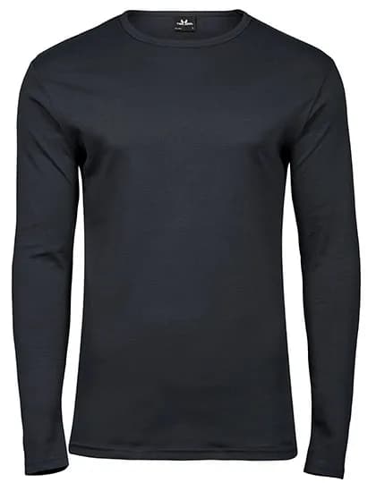 Men´s Long Sleeve Interlock Tee - Dark Grey (Solid)
