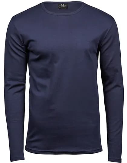 Men´s Long Sleeve Interlock Tee - Navy