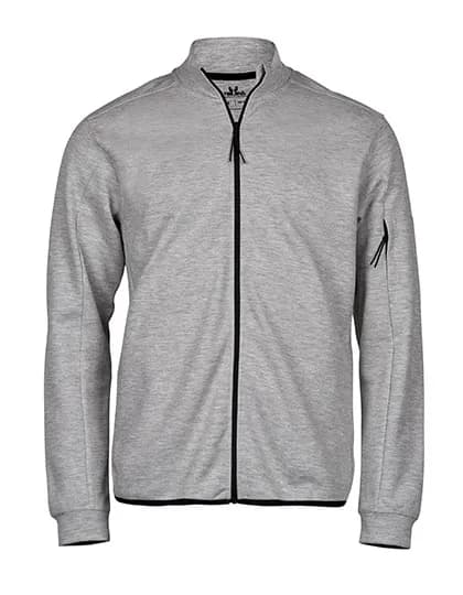 Athletic Full Zip Sweat - Heather Grey