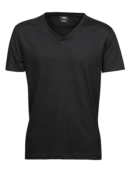 Fashion V-Neck Sof Tee - Black