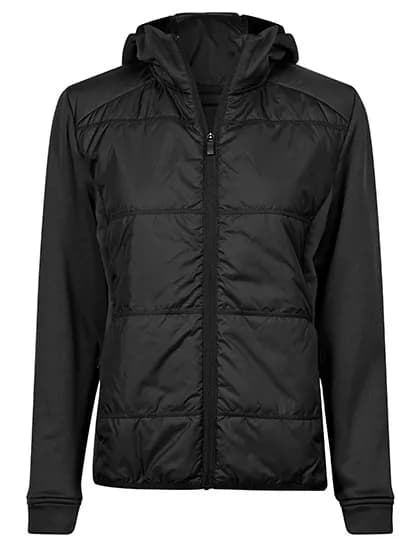 Women´s Hybrid-Stretch Hooded Jacket - Black/Black