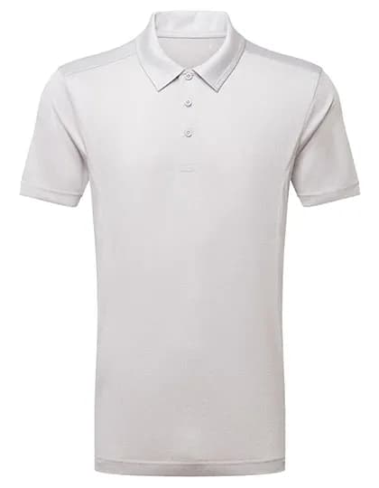 Men´s Panelled Polo - Silver Melange