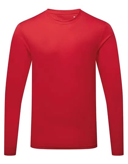Men´s Long Sleeve Performance T-Shirt - Fire Red