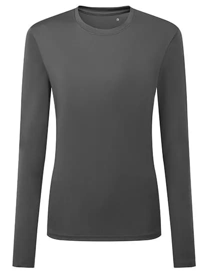 Women´s Long Sleeve Performance T-Shirt - Charcoal