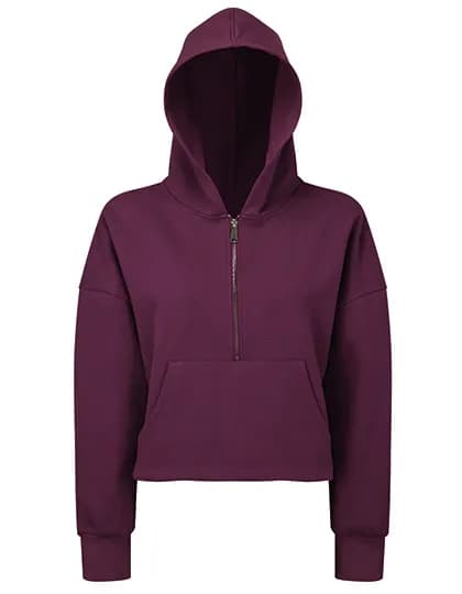 Women´s Half Zip Hoodie - Mulberry