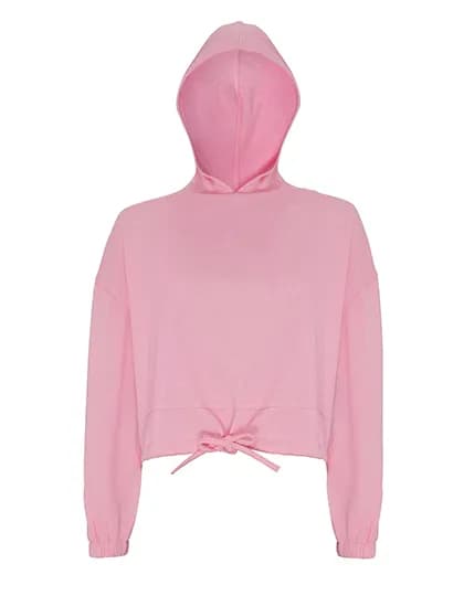 Women´s Cropped Oversize Hoodie - Light Pink