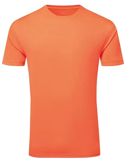 TriDri® Ion-Charge recycled textured tee - Lightning Orange