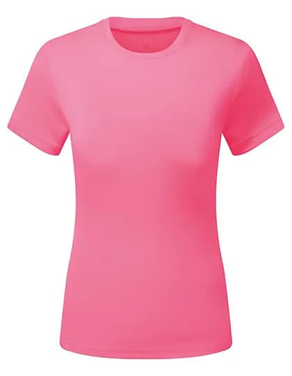 Womens TriDri® Ion-Charge recycled textured tee - Lightning Pink