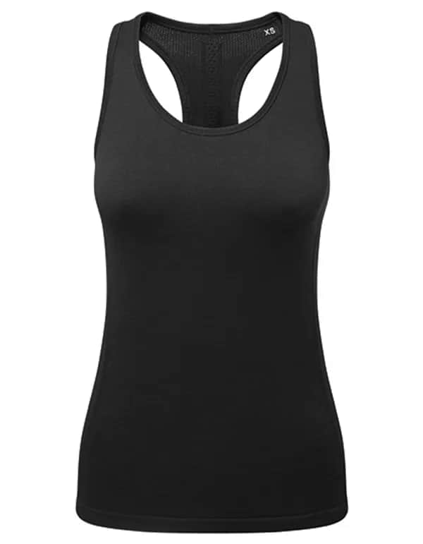 Women´s Recycled Seamless ´3D Fit´ Multi-Sport Flex Vest - Black