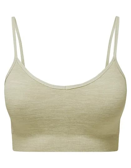 Women´s Recycled Seamless ´3D Fit´ Multi-Sport Flex Bra - Sage Green Melange