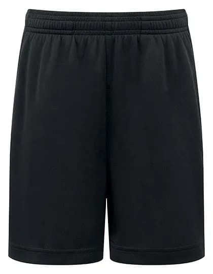 Kids TriDri® Ion-Charge performance shorts - Black