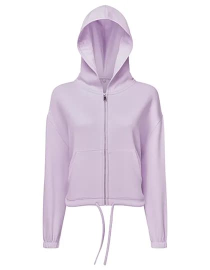 Women´s Recycled Drawstring Full-Zip Hoodie - Lilac