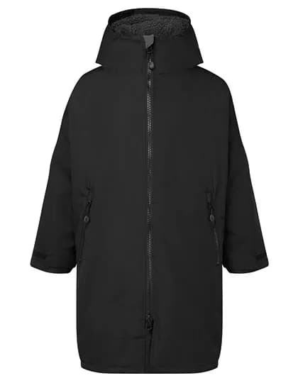 Kids TriDri® All Seasons Waterproof Changing Robe - Black/Charcoal