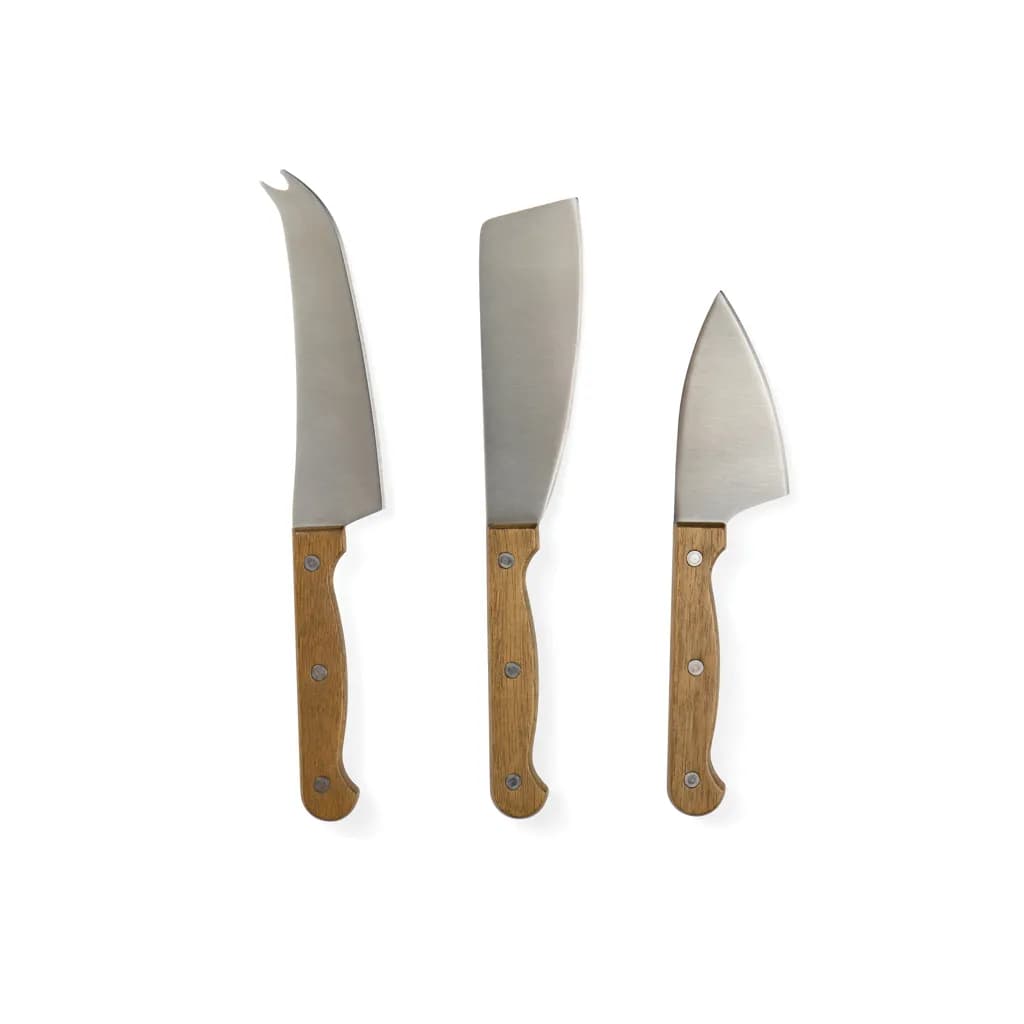 VINGA Käsemesser-Set Story of Cheese - braun