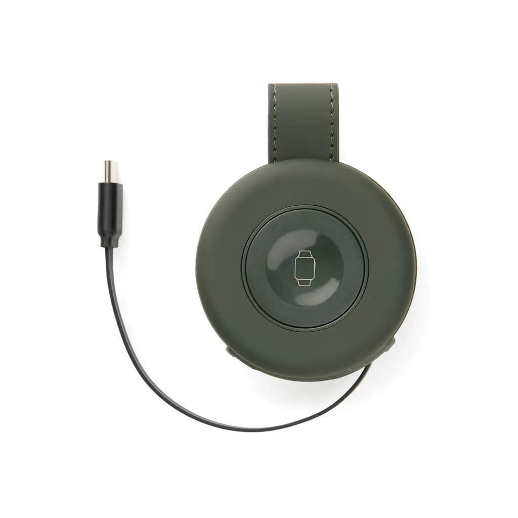 VINGA Baltimore 2-in-1 kabelloser 15W RCS Travel Charger - grün