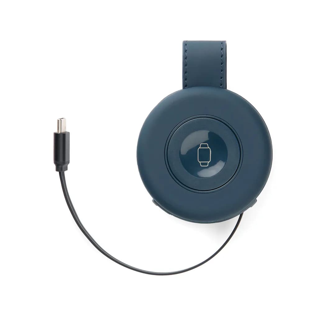 VINGA Baltimore 2-in-1 kabelloser 15W RCS Travel Charger - navy blau