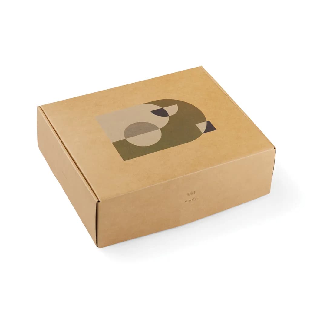 VINGA Branson Decke aus GRS recyceltem PET - grau