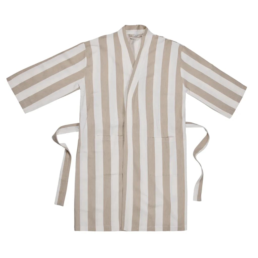 VINGA Ornos GRS Hamam-Bademantel L/XL - beige