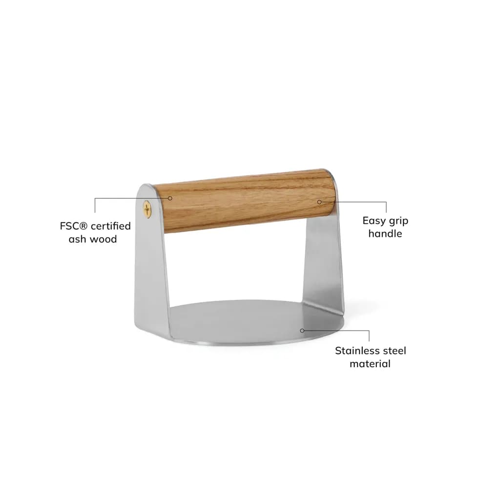 VINGA Paso Smash Burgerpresse - braun