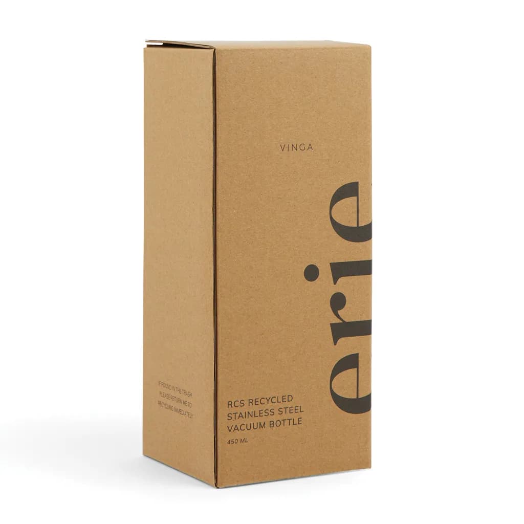 VINGA Erie 450ml Vakuumflasche aus RCS recyceltem Stahl - weiß