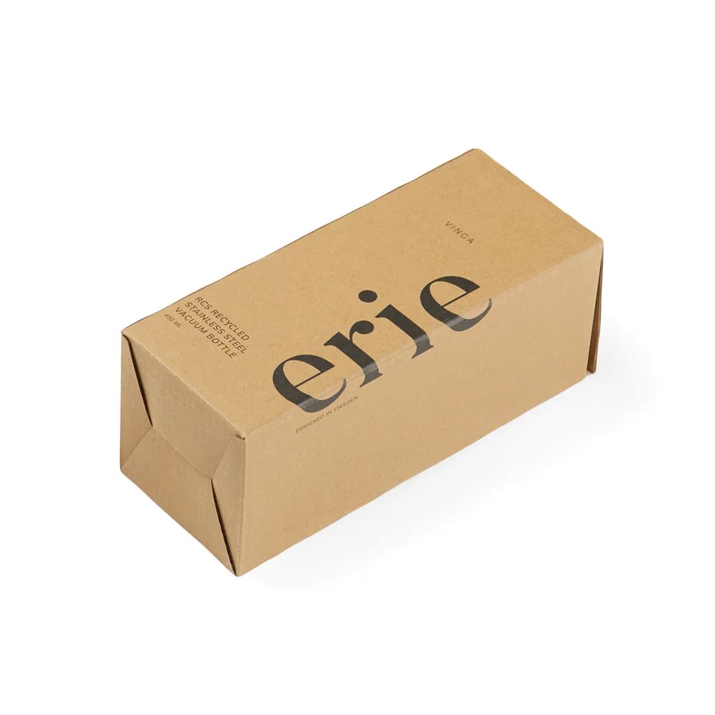 VINGA Erie 450ml Vakuumflasche aus RCS recyceltem Stahl - grau