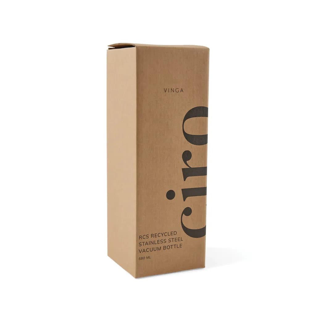 VINGA Ciro RCS recycelte Vakuumflasche 580ml - schwarz