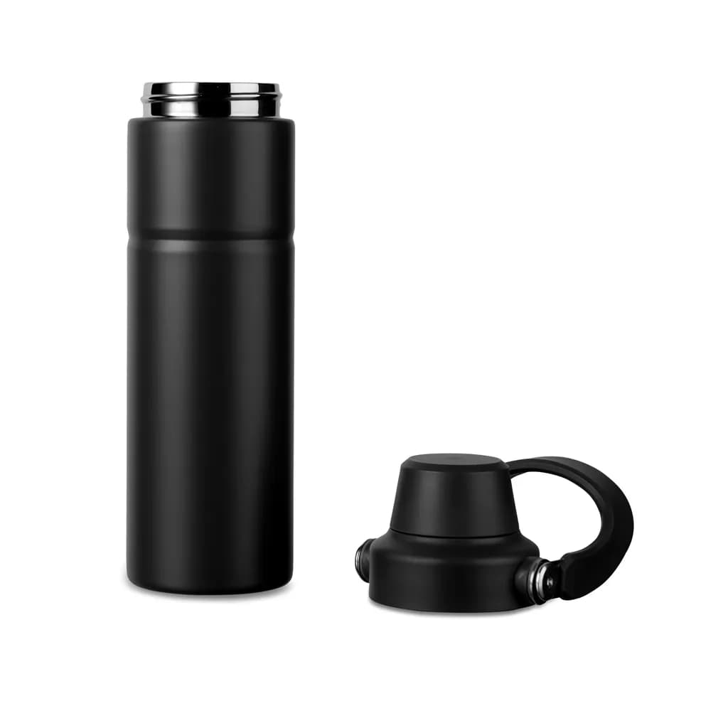 VINGA Baltimore Trek RCS recycelte SS Flasche 600ml - schwarz