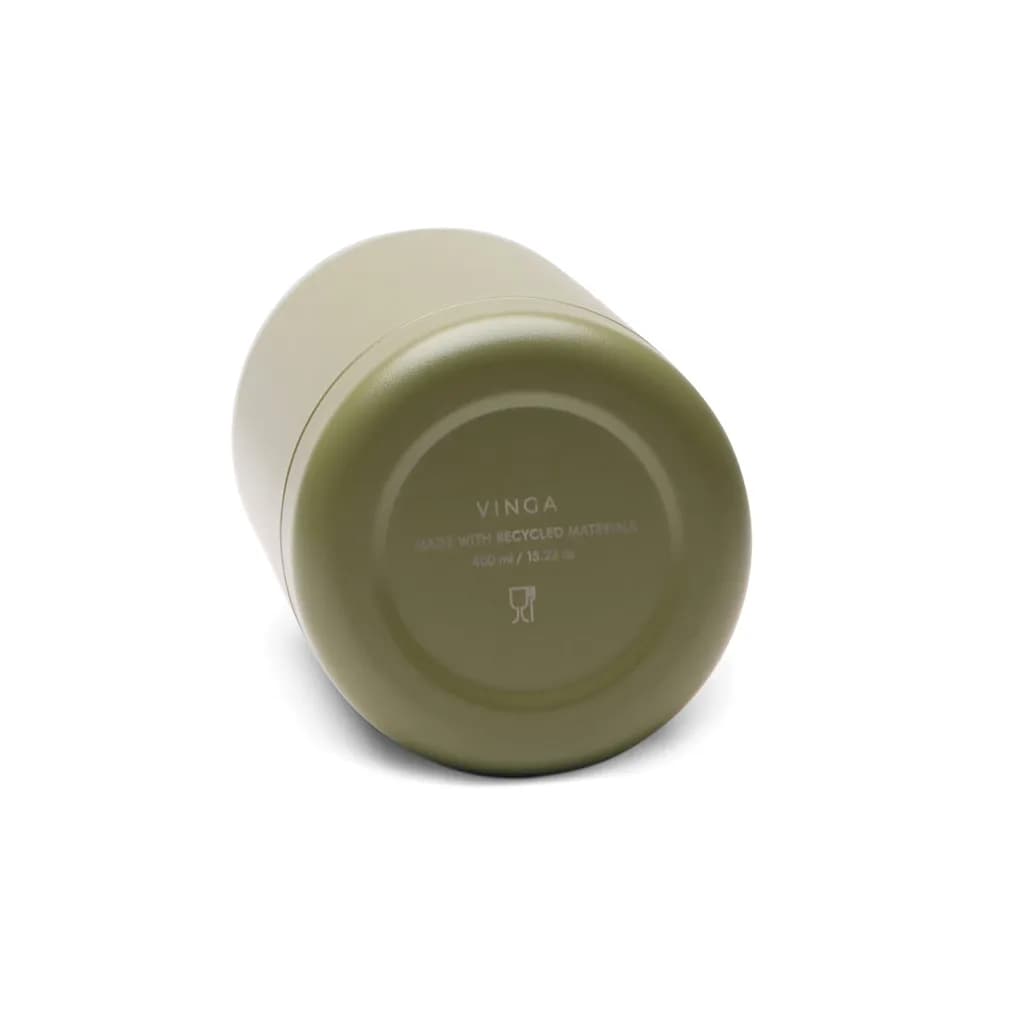 VINGA Parks Flasche aus RCS rec. Stainless-Steel, 400ml - grün